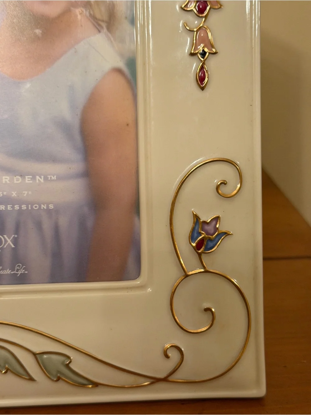 Lenox Gilded Garden Floral Picture Frame 5 x 7 / Never Used / In Original Box